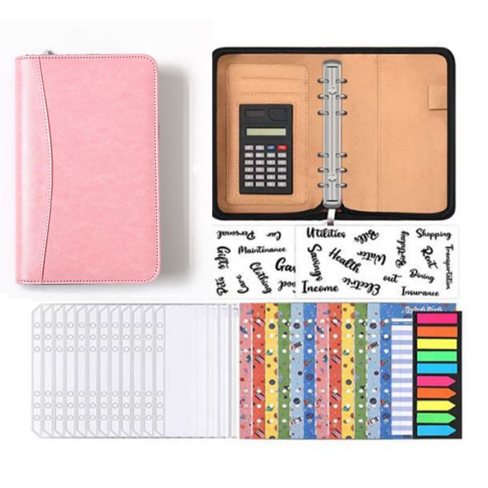 Leatherwork Books - 6-Ring File Folder A6 PU Leather