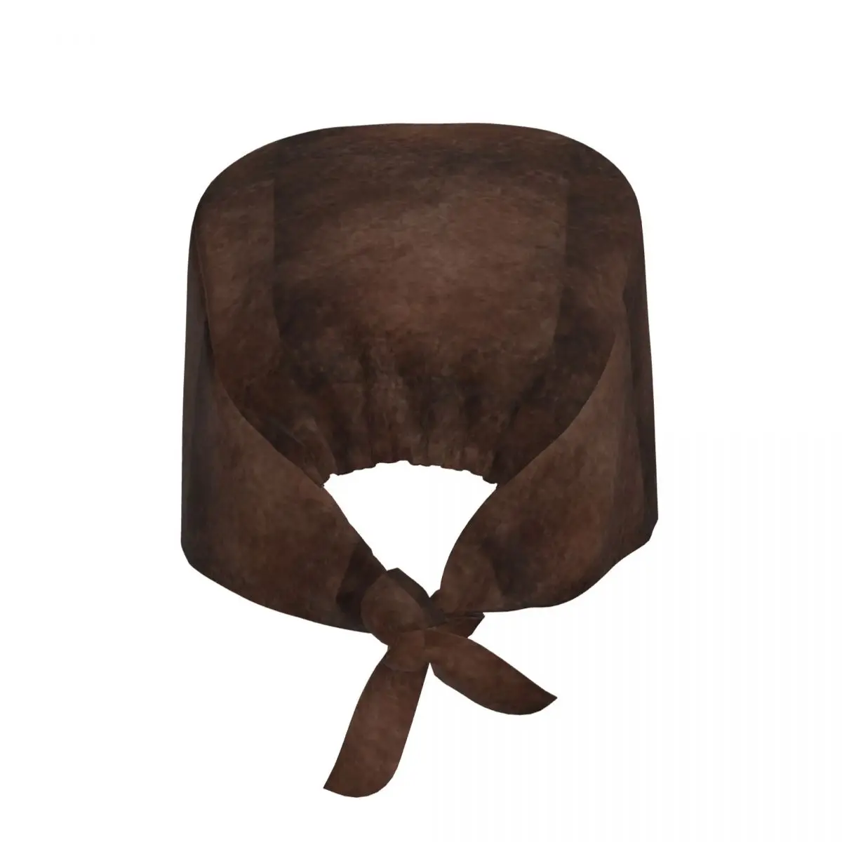 Leather Work Hat - Brown Leather Vintage Textures Pattern Scrub