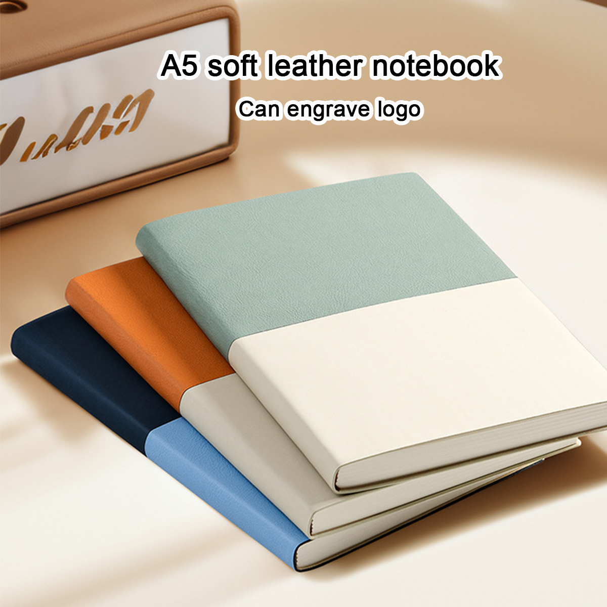(Can Engrave Logo) A5 Soft Lea - Leatherwork Books review and price