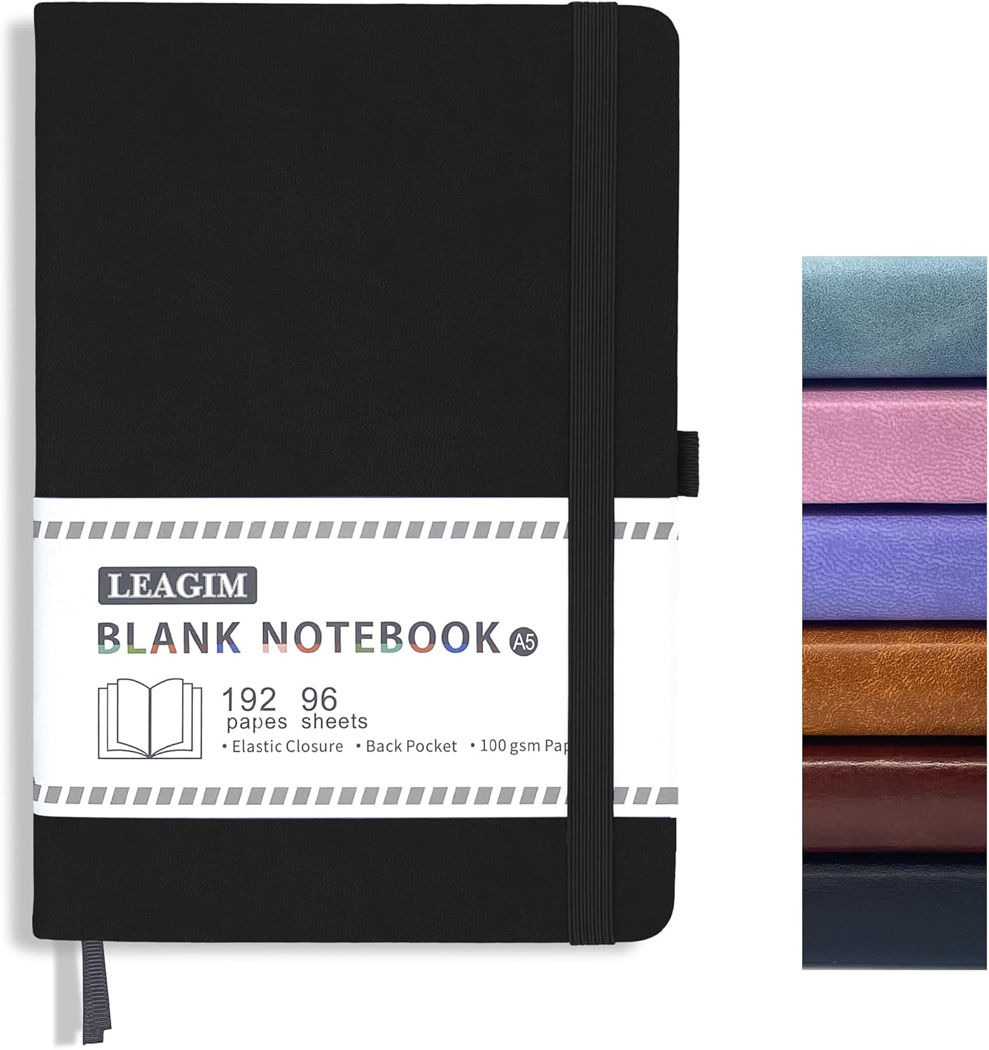 Blank Journal Notebook A5 192  - Leatherwork Books review and price