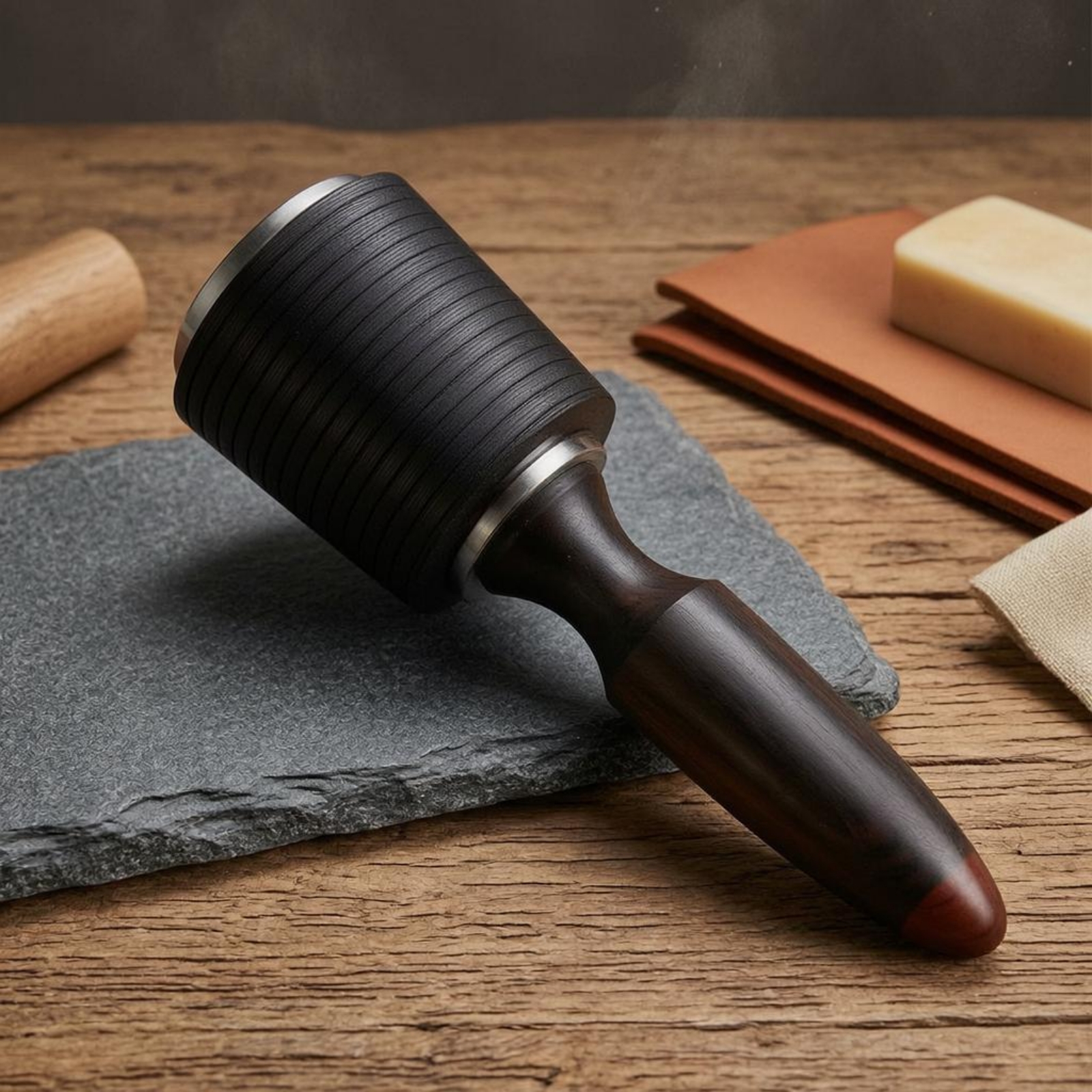 Wood Handle Mallet Tapered Han - Leatherwork Hammer review and price