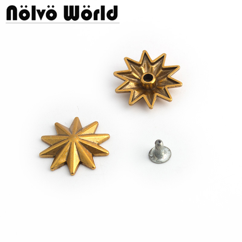 10-50-200pcs 20mm Old Gold Met - Leatherwork Flowers review and price