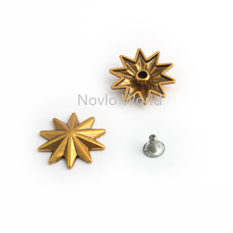 10-50-200pcs 20mm Old Gold Met - Leatherwork Flowers review and price