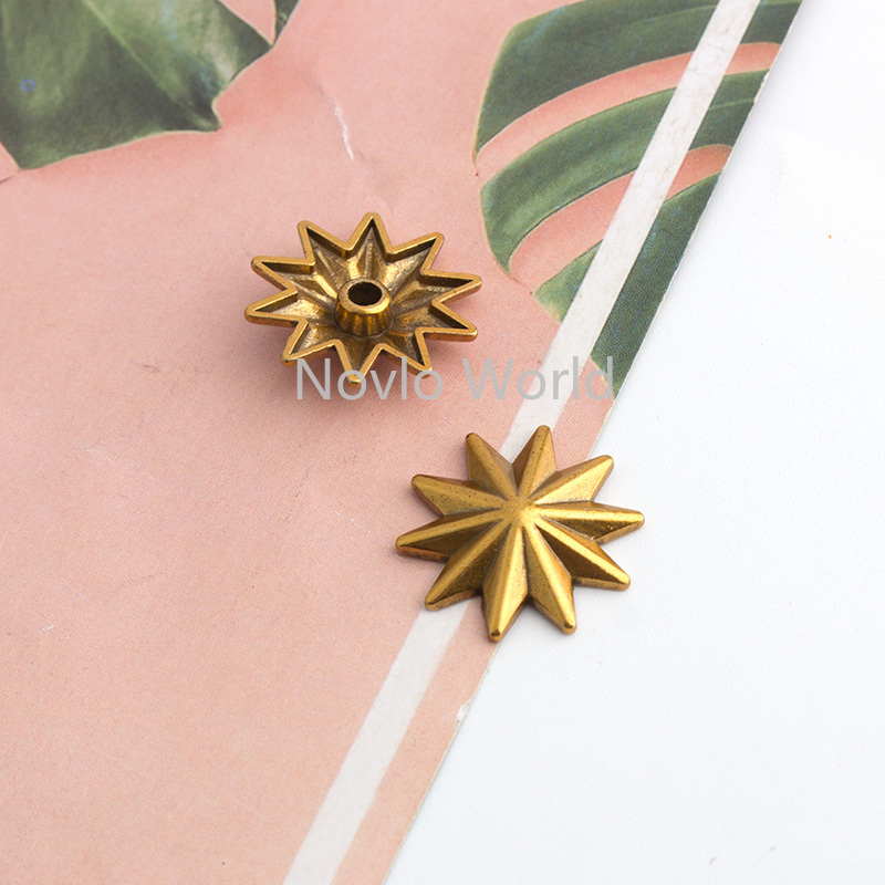 10-50-200pcs 20mm Old Gold Met - Leatherwork Flowers review and price