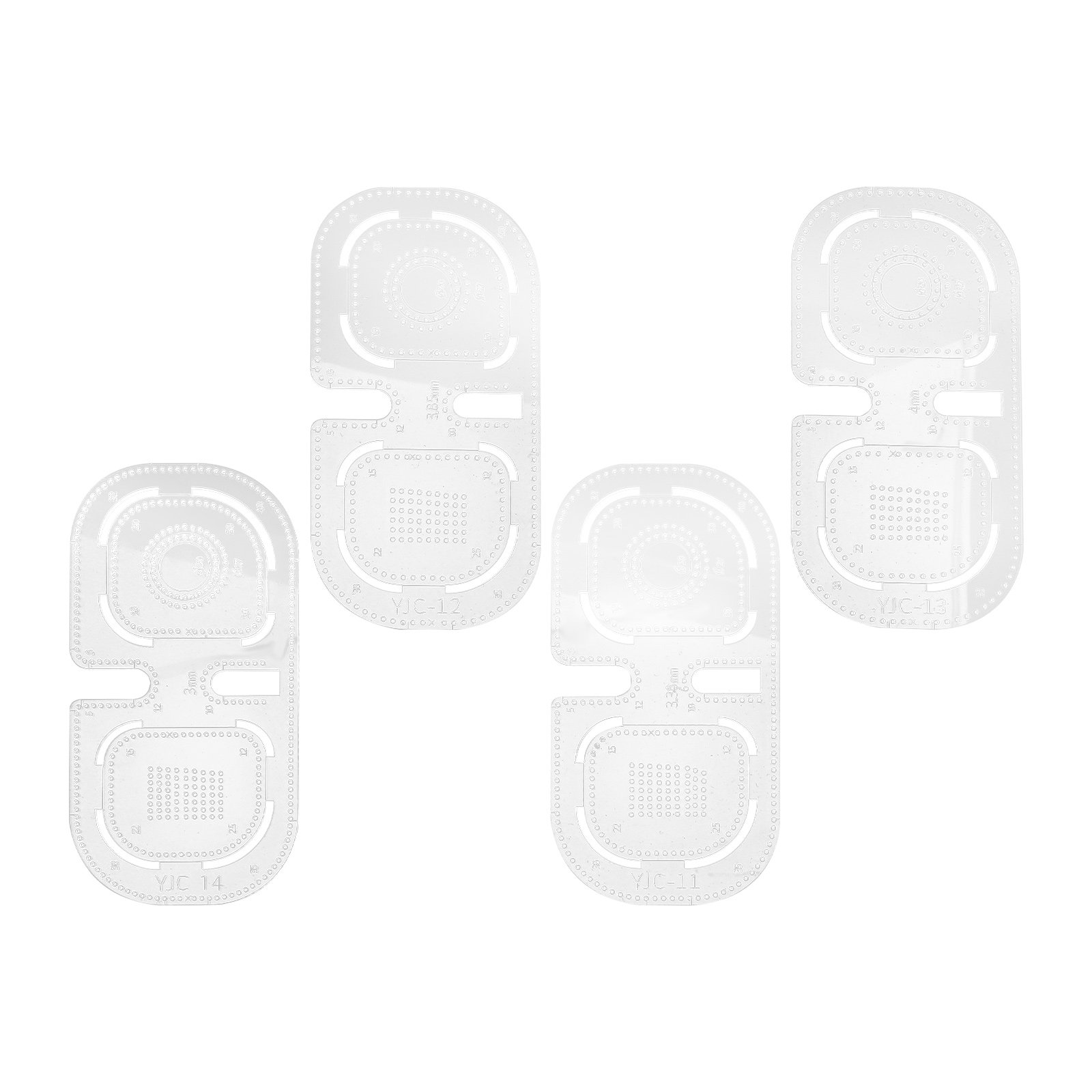 4Pcs Clear Acrylic Pricking Ir - Leatherwork Patterns Free review and price