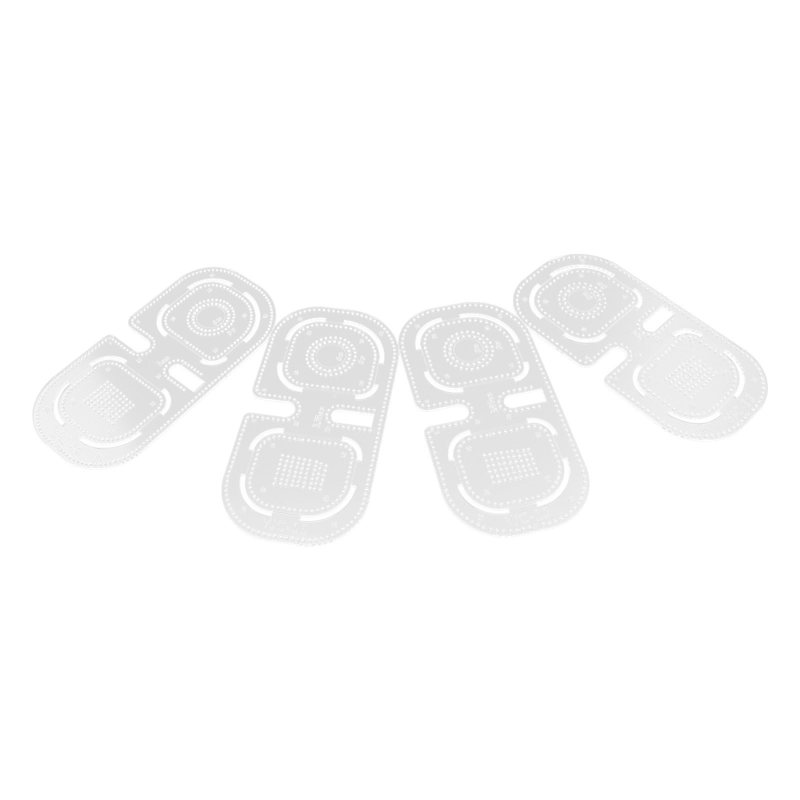 4Pcs Clear Acrylic Pricking Ir - Leatherwork Patterns Free review and price