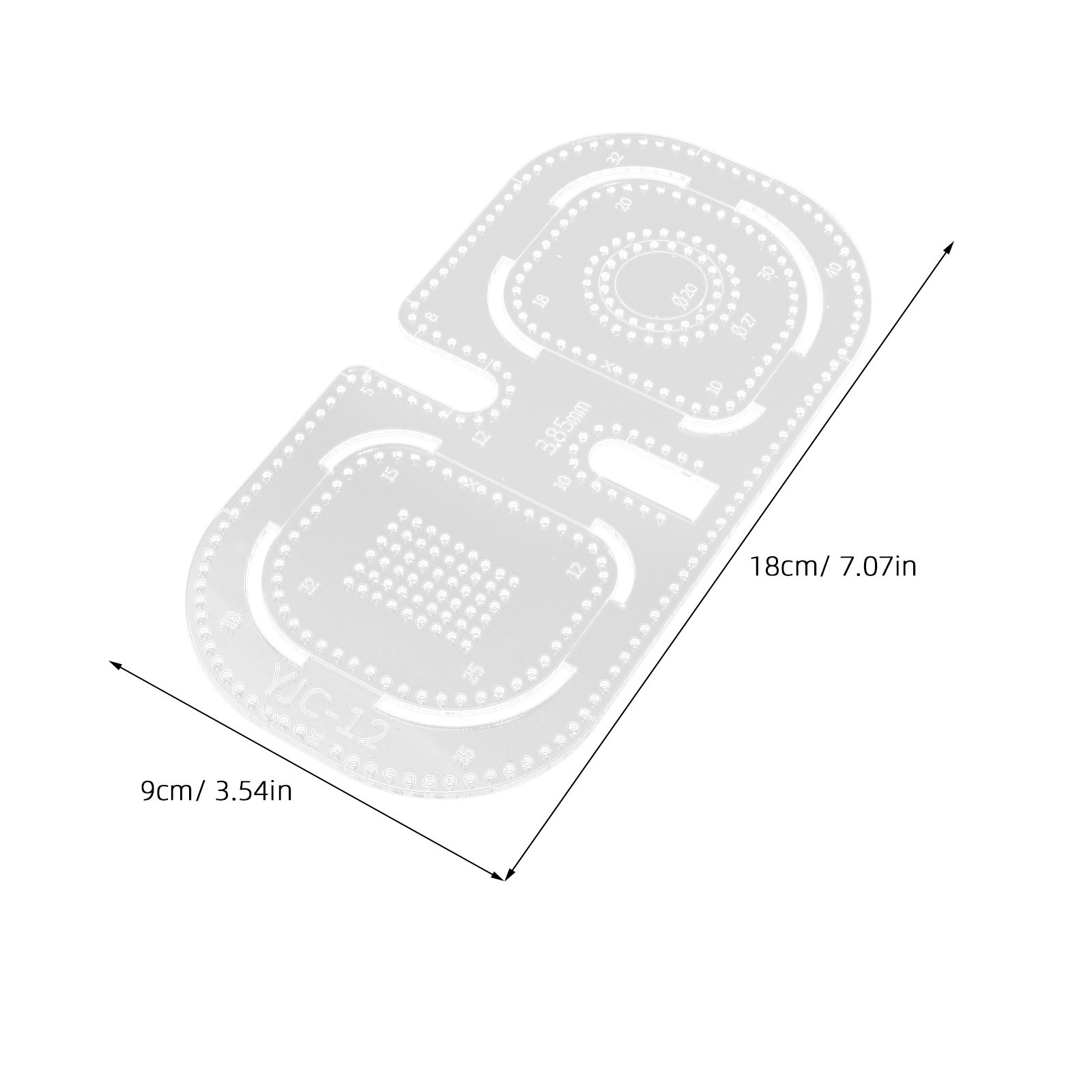 4Pcs Clear Acrylic Pricking Ir - Leatherwork Patterns Free review and price