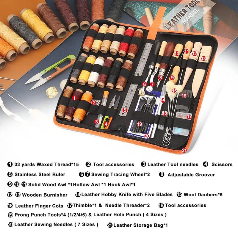 Leather Working Tools Practica - Leatherwork Beginner Tools review and price