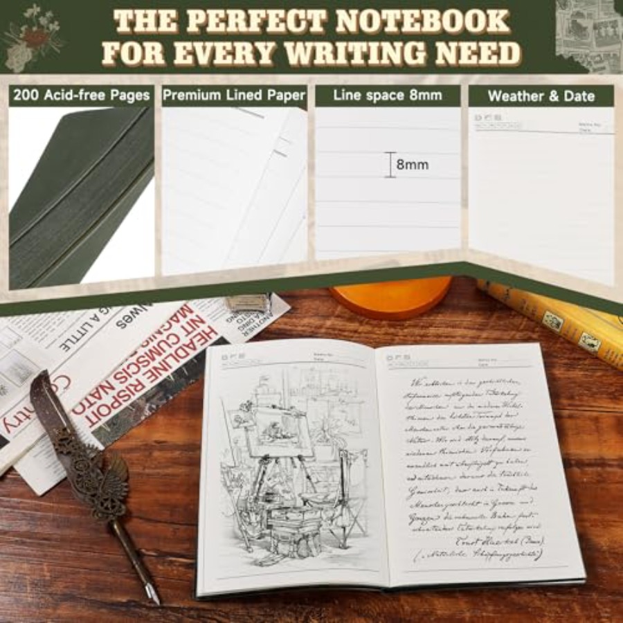 Lined Journal Notebook for Wor - Leatherwork Books review and price