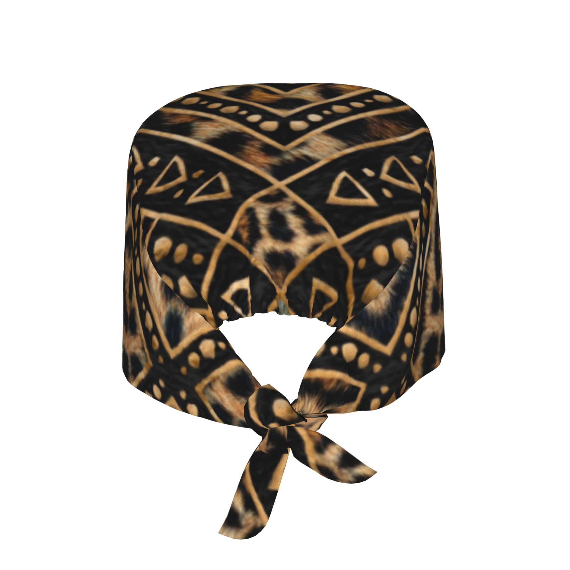 Leopard Fur  Ethnic Tribal Geo - Leather Work Hat review and price