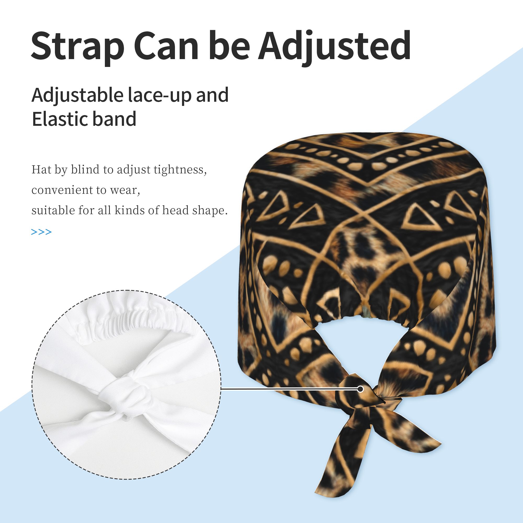 Leopard Fur  Ethnic Tribal Geo - Leather Work Hat review and price