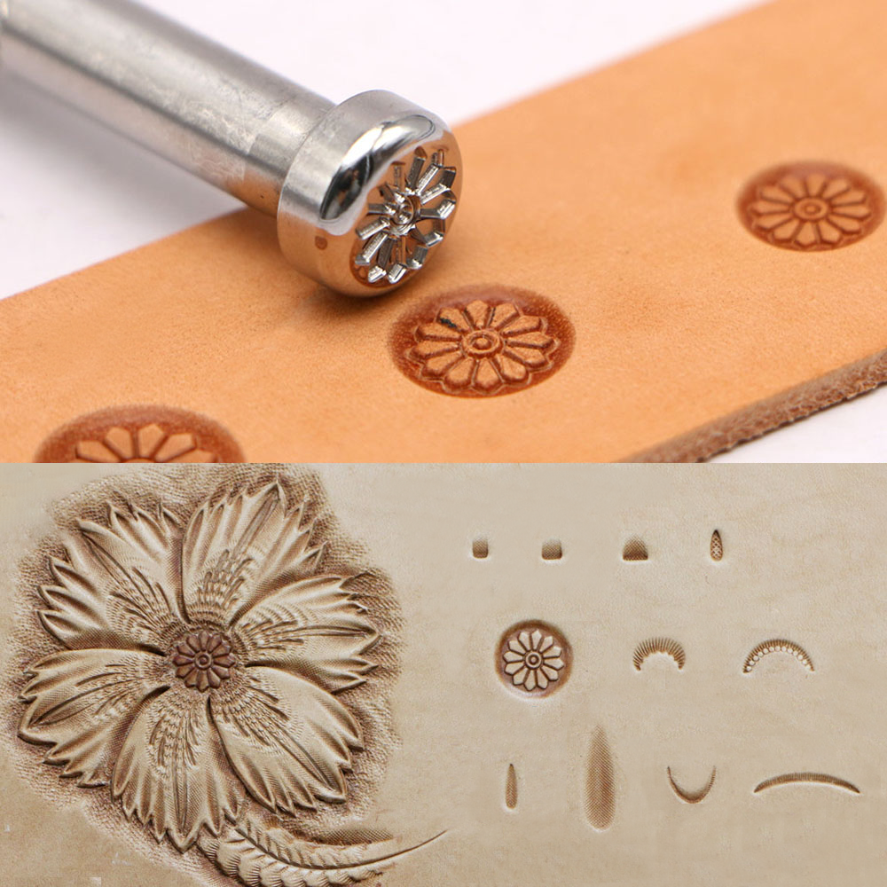 Flower Center Pattern J301  Le - Leatherwork Flowers review and price