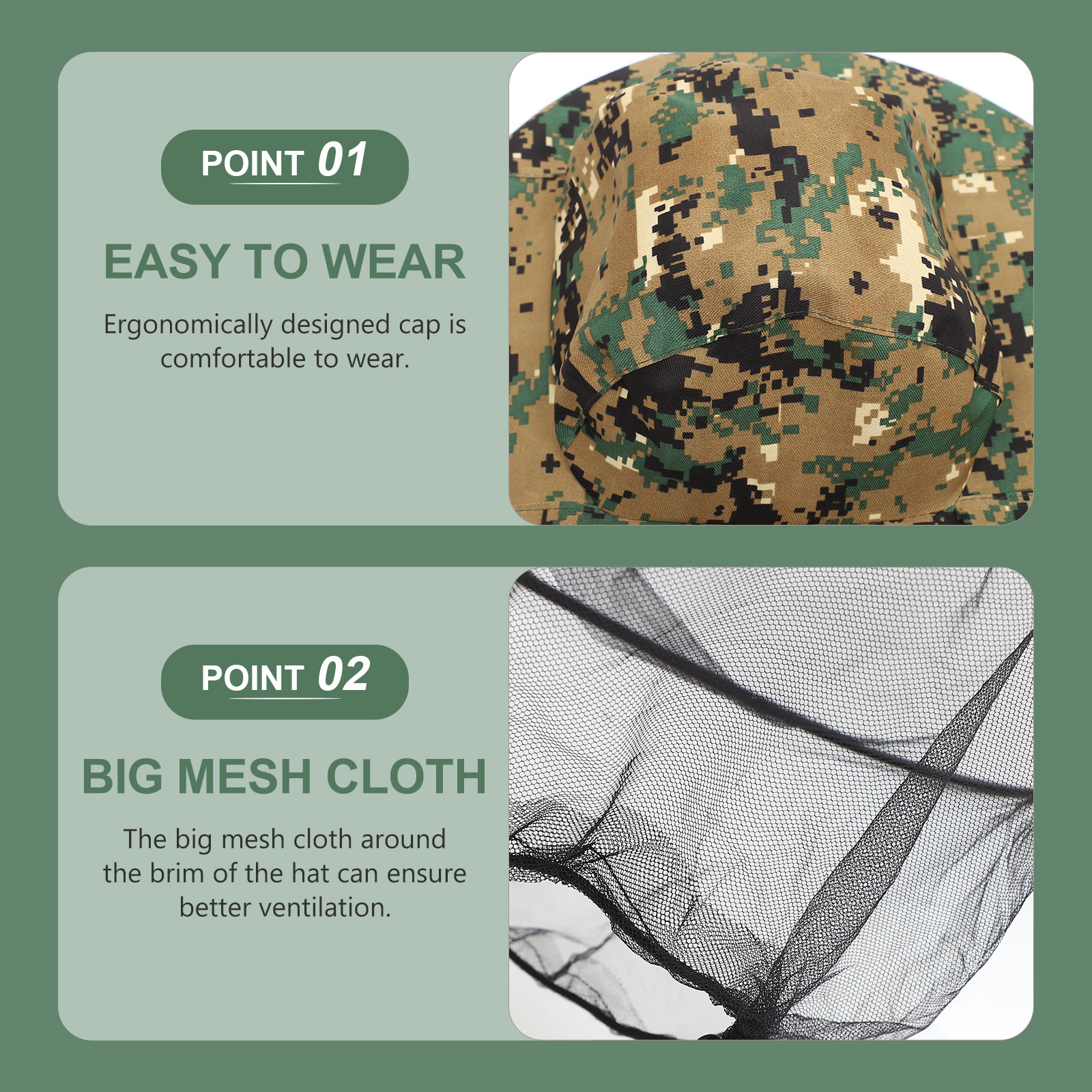 2Pcs Fishing Head Net Hat Extr - Leather Work Hat review and price