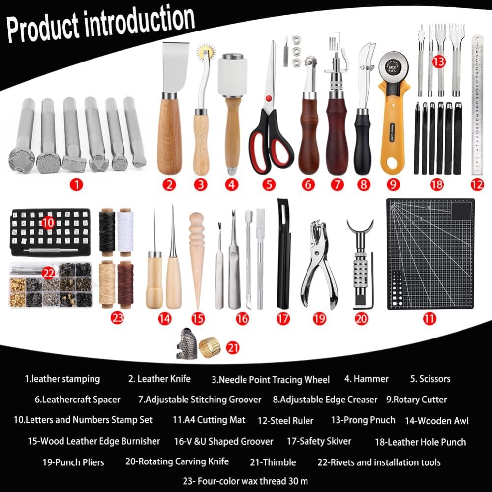 Leather Craft Kit for Beginner - Leatherwork Kits For Beginners review and price