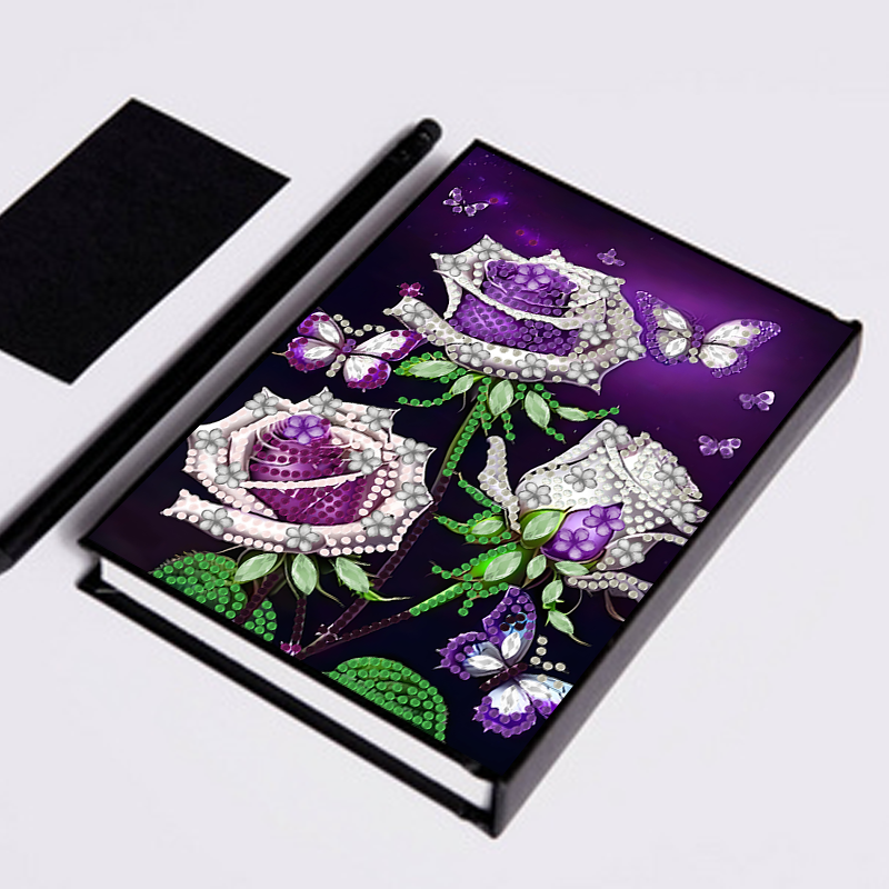 1 set, diamond painting DIY ha - Leatherwork Flowers review and price